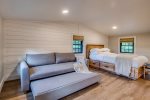 Loft space with Queen bed, sofa/trundle